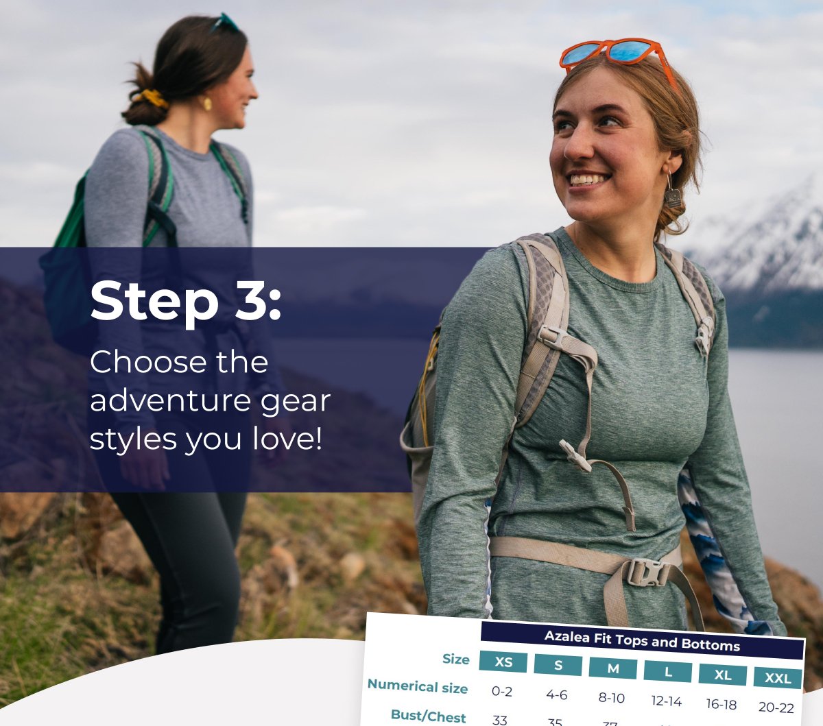 Step 3: Choose the adventure gear styles you love!